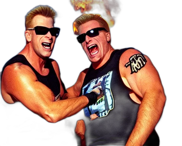 duke, nukem, both, wearing transparent PNG cut-out