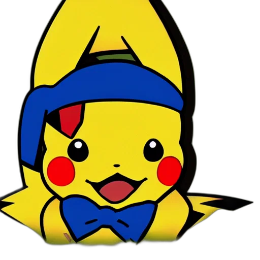 staff, hat, cartoon, pixel art transparent PNG cut-out
