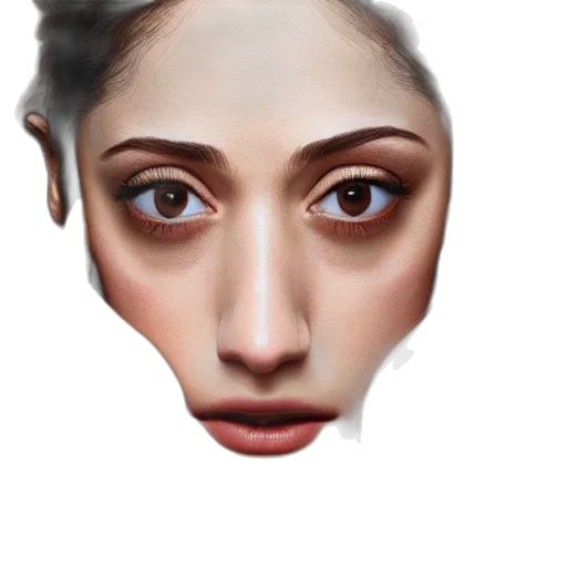 face, mask, crown, creature transparent PNG cut-out