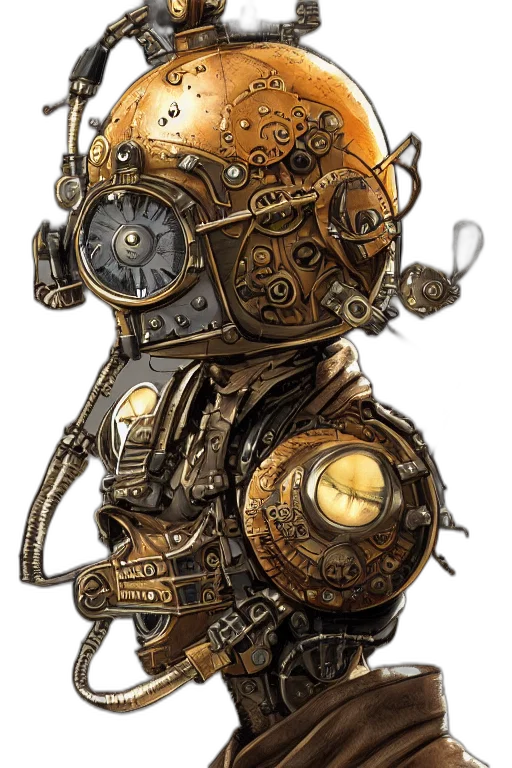 robot, mask, face, staff transparent PNG cut-out