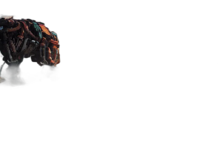 robot, hair, creature, weapon transparent PNG cut-out