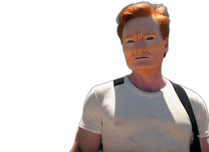 face, mask, 3d render, conan transparent PNG cut-out