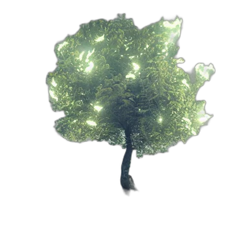 tree, crown, staff, creature transparent PNG cut-out