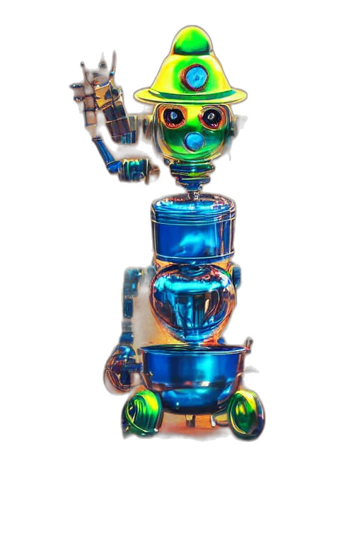 robot, jewelry, staff, weapon transparent PNG cut-out