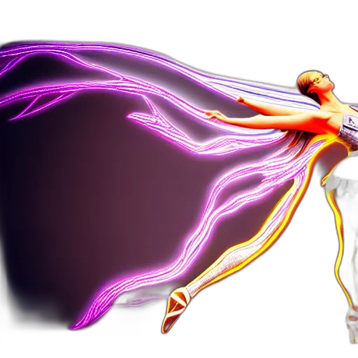 hair, staff, weapon, creature transparent PNG cut-out