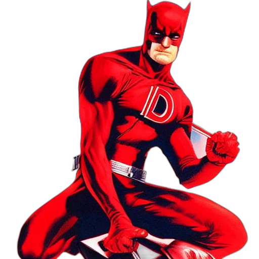 comic book art, concept art, cartoon, red transparent PNG cut-out