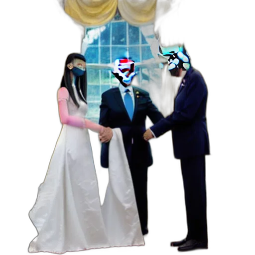 robot, mask, dress, crown transparent PNG cut-out