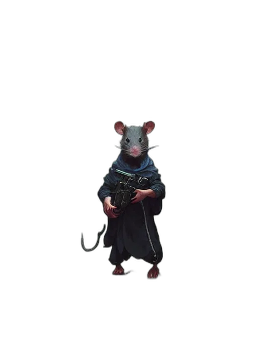 animal, creature, staff, jacket transparent PNG cut-out