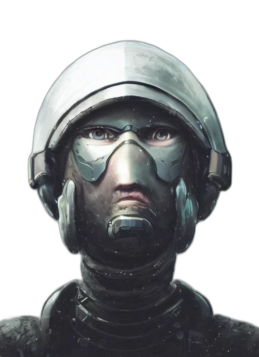 robot, mask, face, weapon transparent PNG cut-out