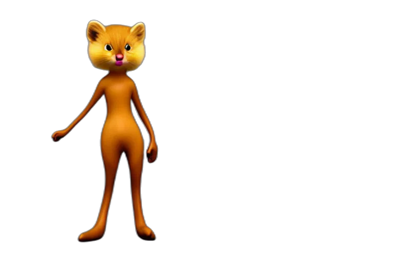 animal, creature, staff, 3d render transparent PNG cut-out