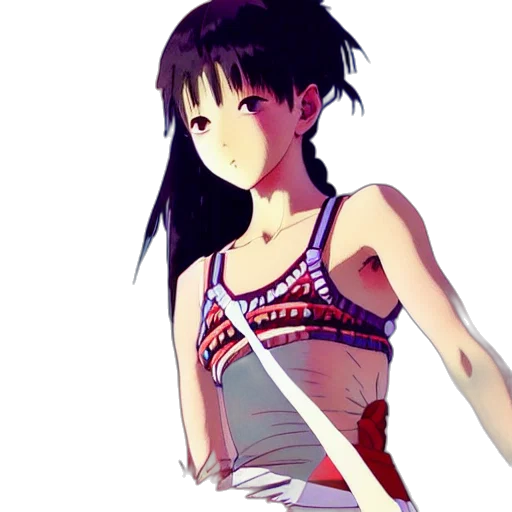 dress, weapon, anime, pixel art transparent PNG cut-out
