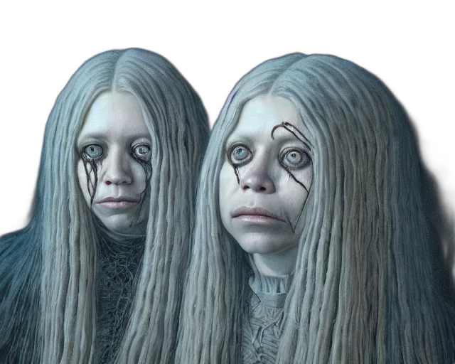 hair, mask, face, creature transparent PNG cut-out