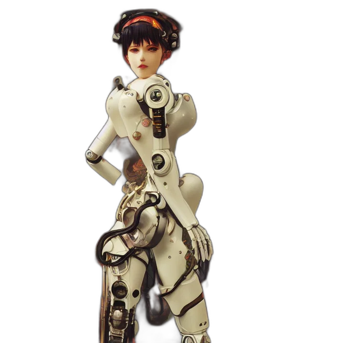 robot, staff, weapon, dress transparent PNG cut-out