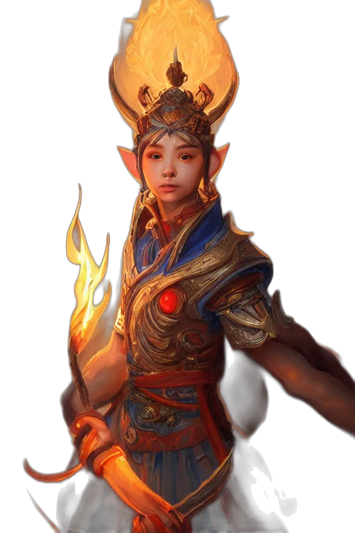 staff, dragon, face, crown transparent PNG cut-out