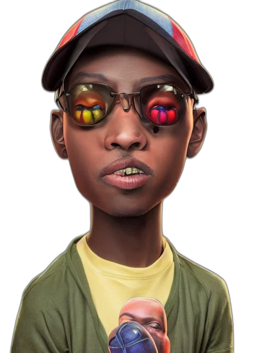 face, hat, jacket, mask transparent PNG cut-out