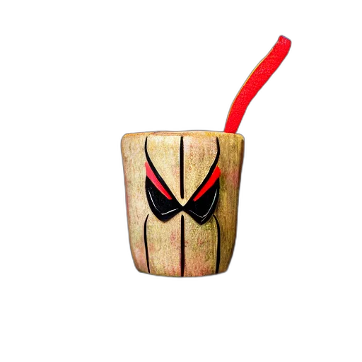 mask, food, 3d render, closeup transparent PNG cut-out