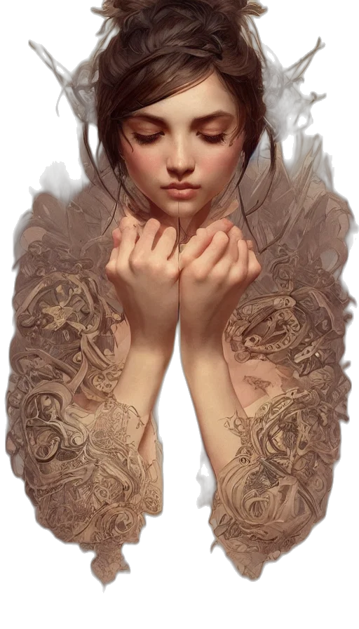 dress, jewelry, face, mask transparent PNG cut-out