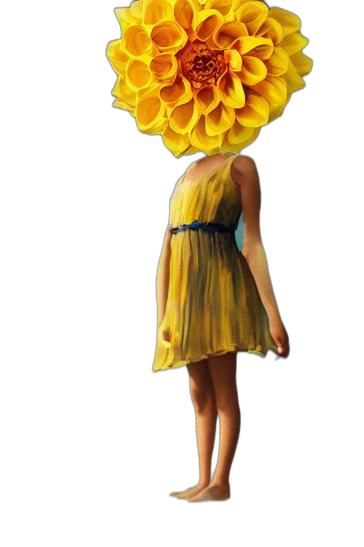 dress, flower, crown, hat transparent PNG cut-out