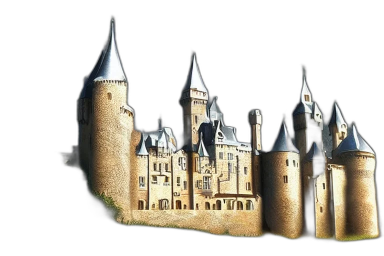 crown, building, 3d render, concept art transparent PNG cut-out