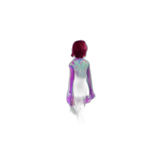 dress, robot, creature, staff transparent PNG cut-out