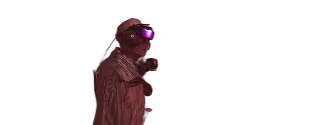 robot, staff, mask, hat transparent PNG cut-out