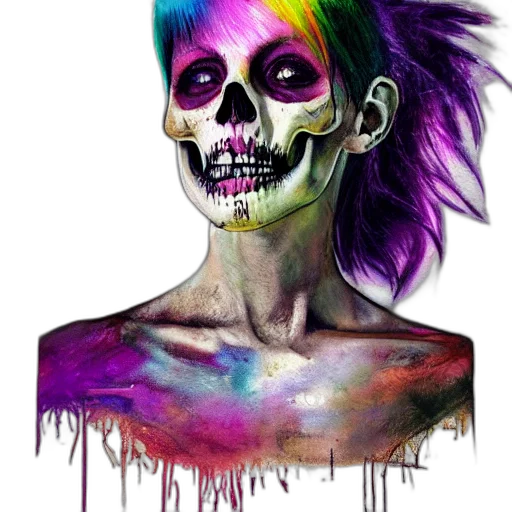 mask, face, creature, watercolor transparent PNG cut-out