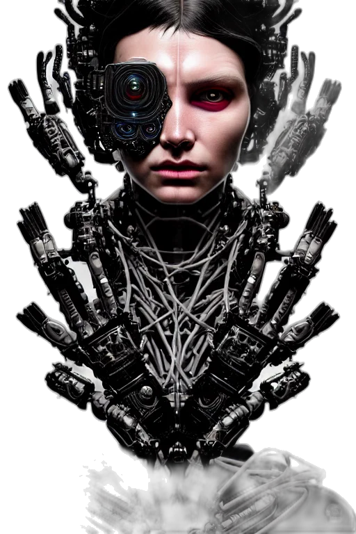 robot, cyberpunk, concept art, comic book art transparent PNG cut-out