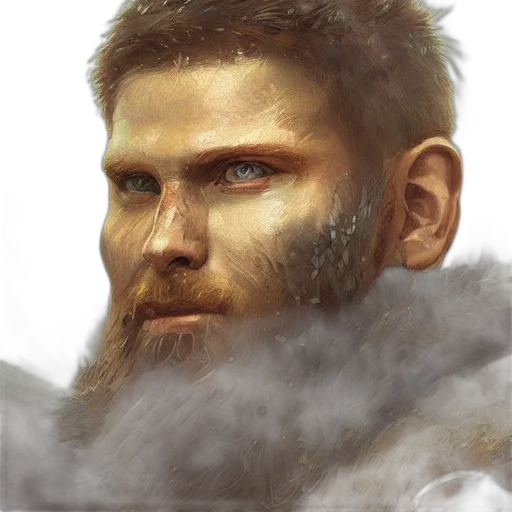 face, fantasy art, concept art, photorealistic transparent PNG cut-out
