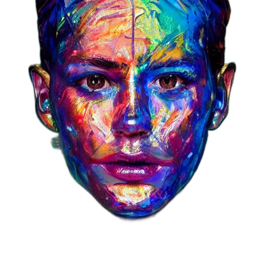 face, mask, jacket, crown transparent PNG cut-out