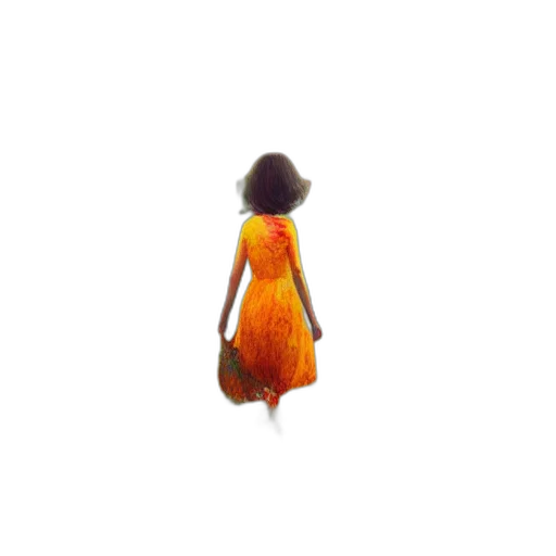 dress, hair, creature, animal transparent PNG cut-out