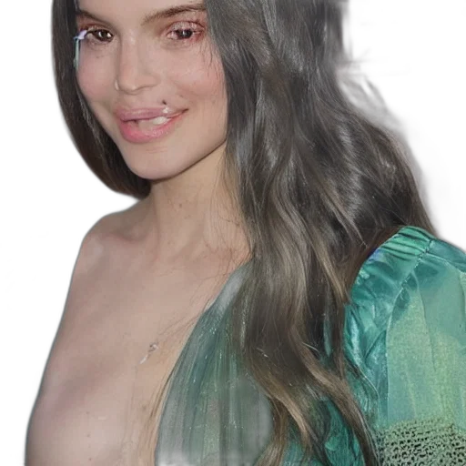 hair, dress, face, jewelry transparent PNG cut-out