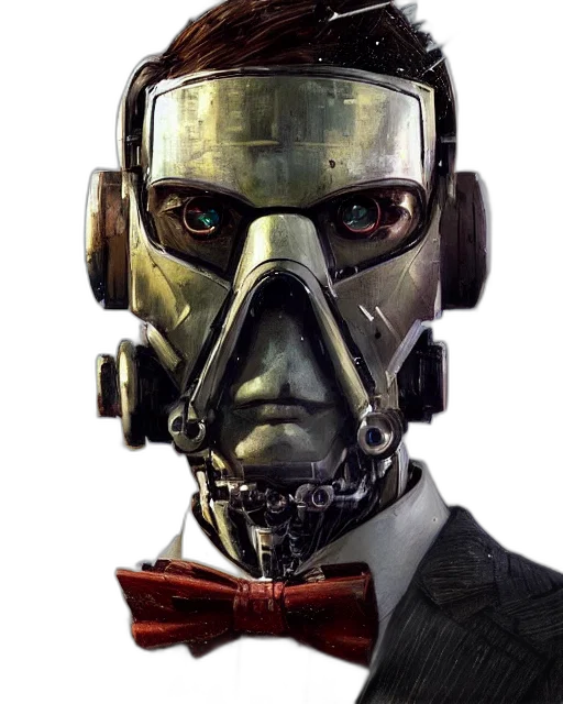 robot, mask, face, concept art transparent PNG cut-out