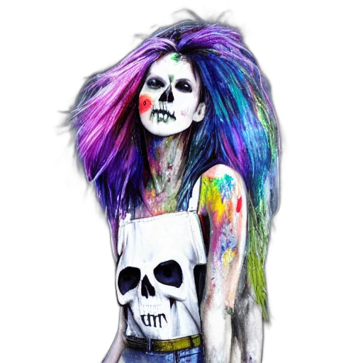 mask, jacket, hair, dress transparent PNG cut-out