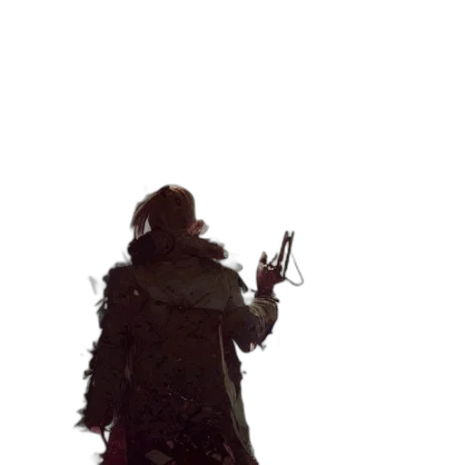 weapon, sword, jacket, staff transparent PNG cut-out