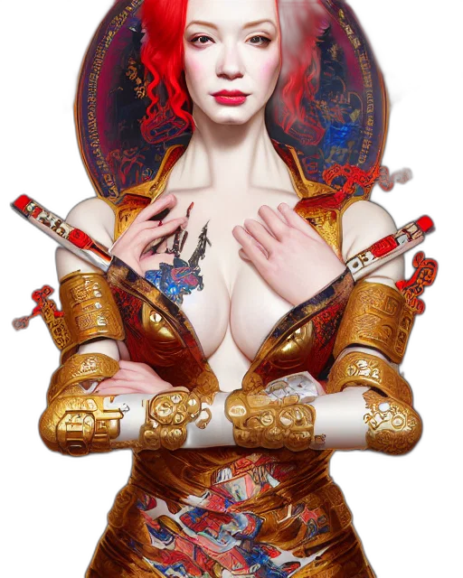 jewelry, robot, staff, fantasy art transparent PNG cut-out