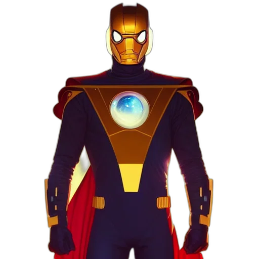 robot, mask, concept art, comic book art transparent PNG cut-out