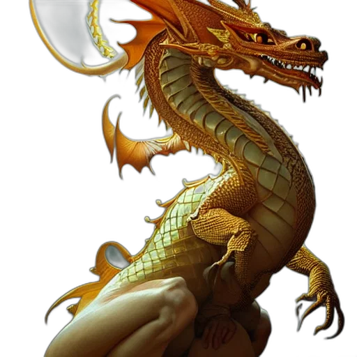 dragon, fantasy art, concept art, photorealistic transparent PNG cut-out