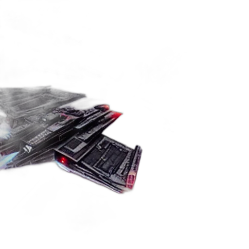 robot, weapon, 3d render, outer space transparent PNG cut-out