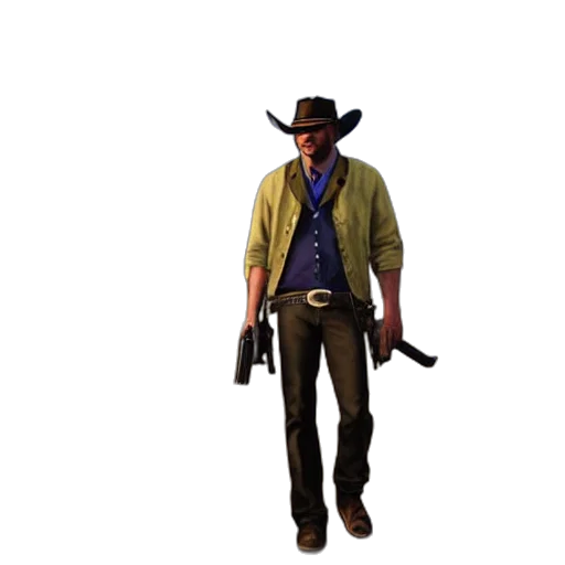 jacket, hat, staff, weapon transparent PNG cut-out
