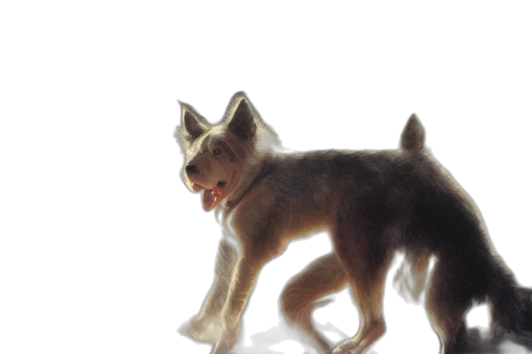 creature, animal, staff, 3d render transparent PNG cut-out