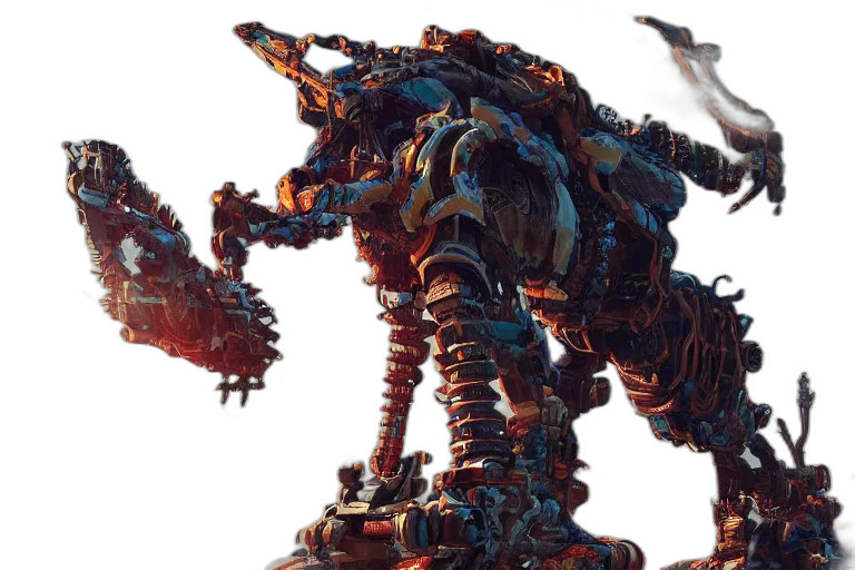 robot, dragon, weapon, creature transparent PNG cut-out