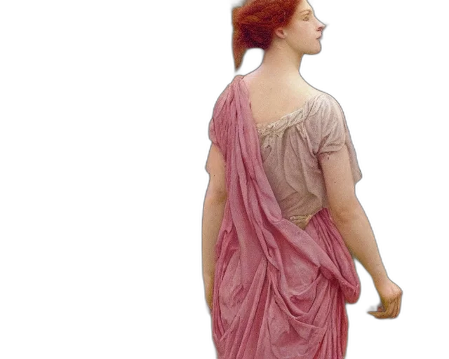 dress, photorealistic, oil painting, vaporwave transparent PNG cut-out