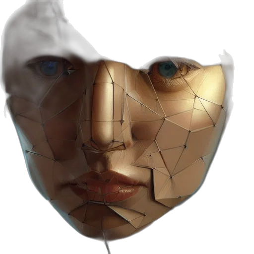 mask, face, robot, jewelry transparent PNG cut-out