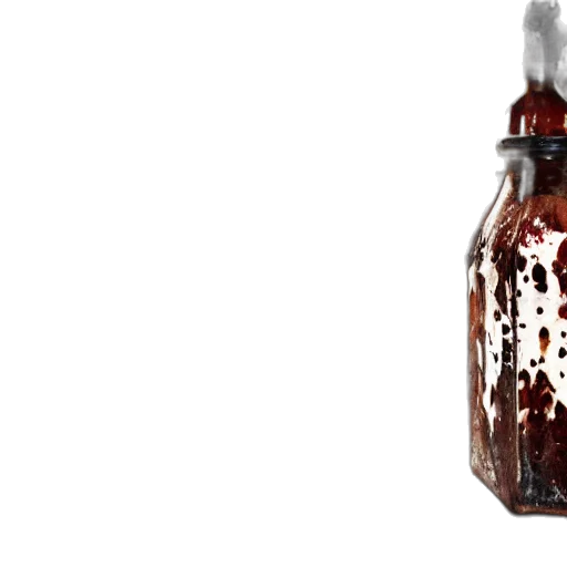 bottle, dress, food, 3d render transparent PNG cut-out