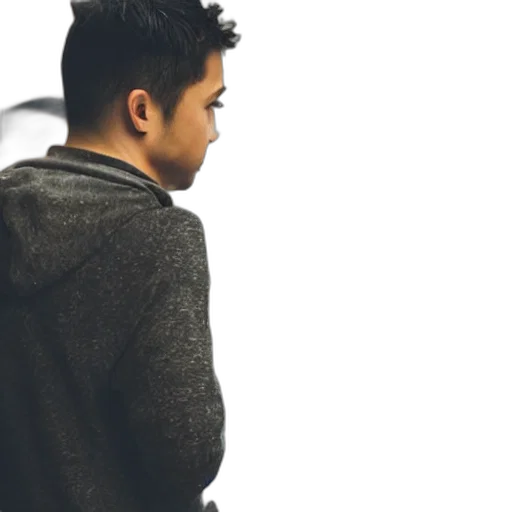 jacket, staff, face, dragon transparent PNG cut-out