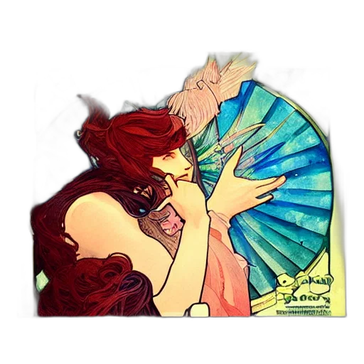 fantasy art, watercolor, comic book art, concept art transparent PNG cut-out