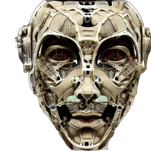 robot, mask, face, cyberpunk transparent PNG cut-out
