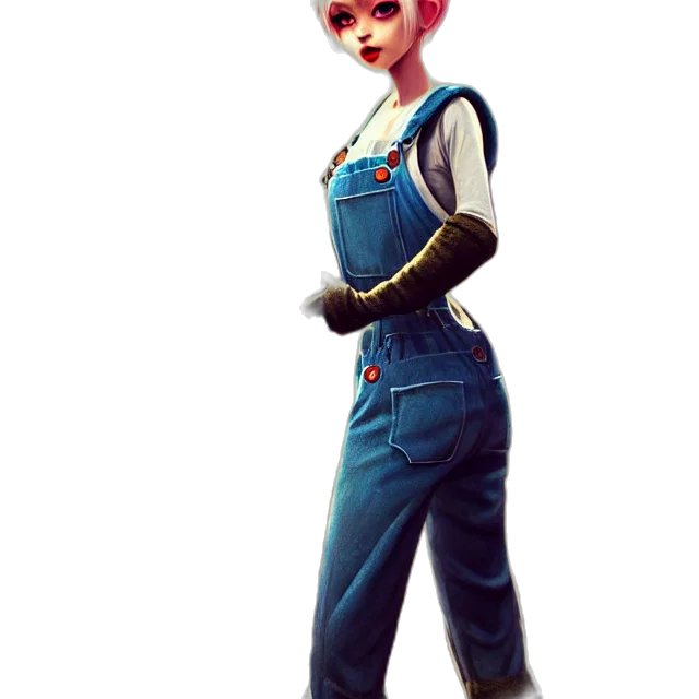 staff, robot, dress, concept art transparent PNG cut-out
