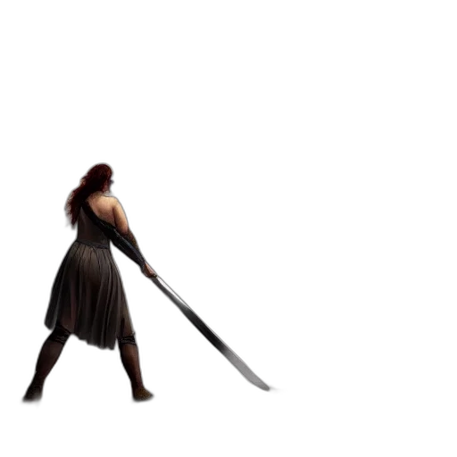 sword, staff, weapon, dress transparent PNG cut-out