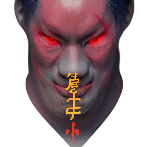 face, mask, staff, creature transparent PNG cut-out
